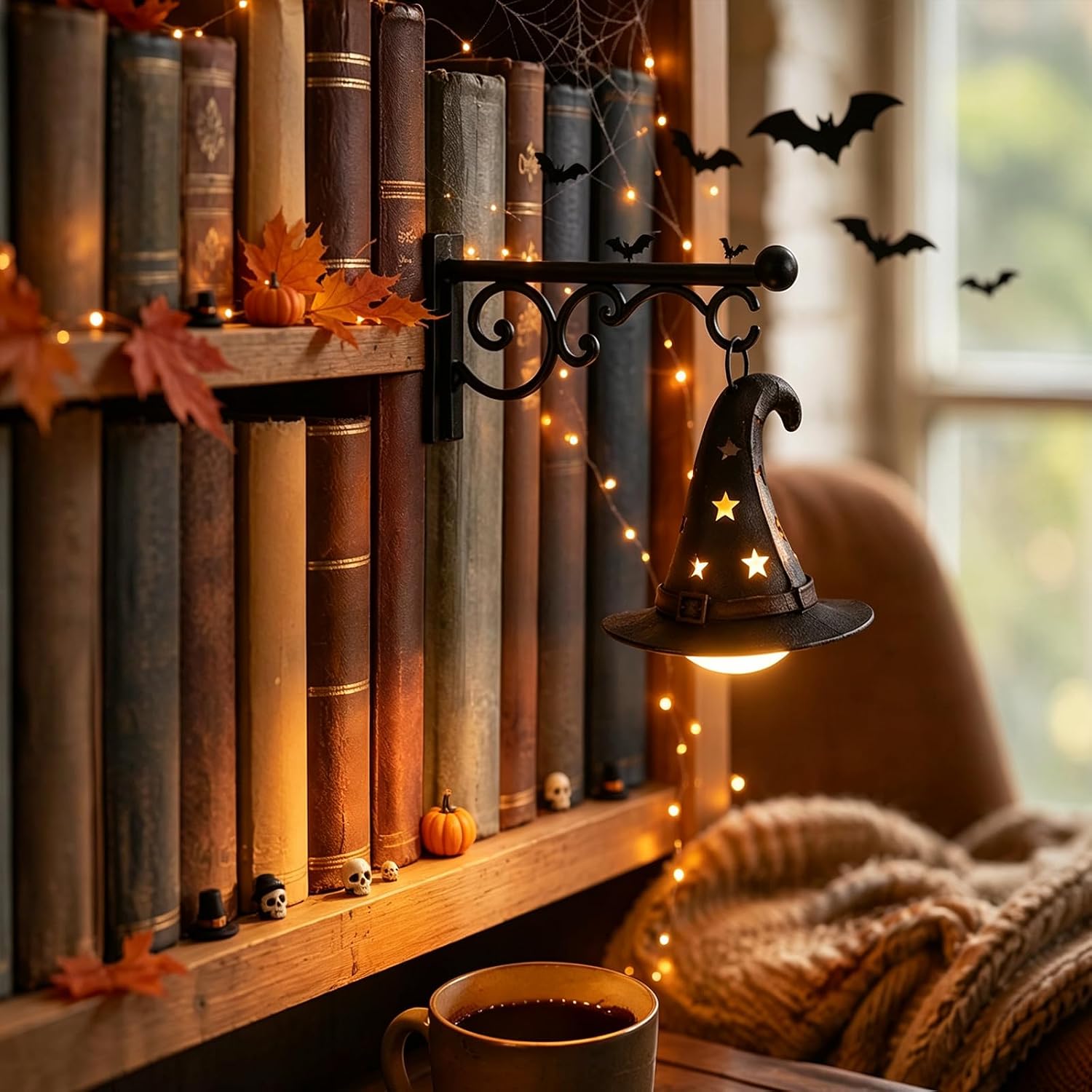 Home Decor Lighting - 本棚ランプ ライブラリーランタンライト ライブラリーランタン 本棚ミニブックケースランプ ブックヌックランプ 読書コーナー装飾