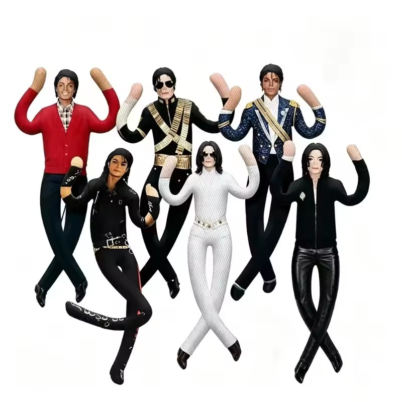 Home Decor Statue - マイケル・ジャクソンぬいぐるみ枕、可動式抽象ホームデコレーションフィギュア、コレクターズアイテム、クリエイティブな贈り物