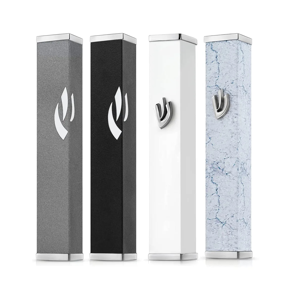 Home Decor Market - ユダヤ教 Mezuzah 神聖な市場 Shema 祝福ヘブライ語ユダヤ人の家の装飾アクセサリー金属イスラエルギフト 15