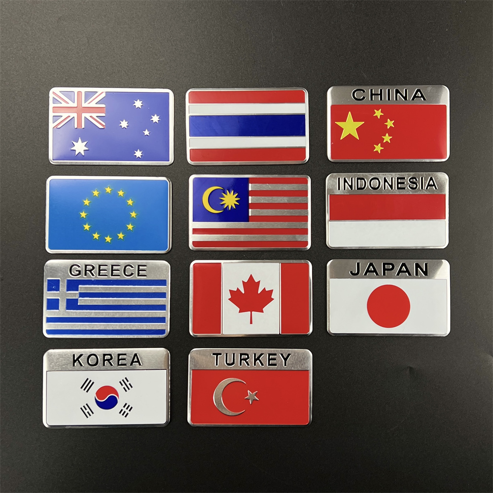 Home Decor Uae - アルミステッカー 国旗 アメリカ ロシア フランス ドイツ