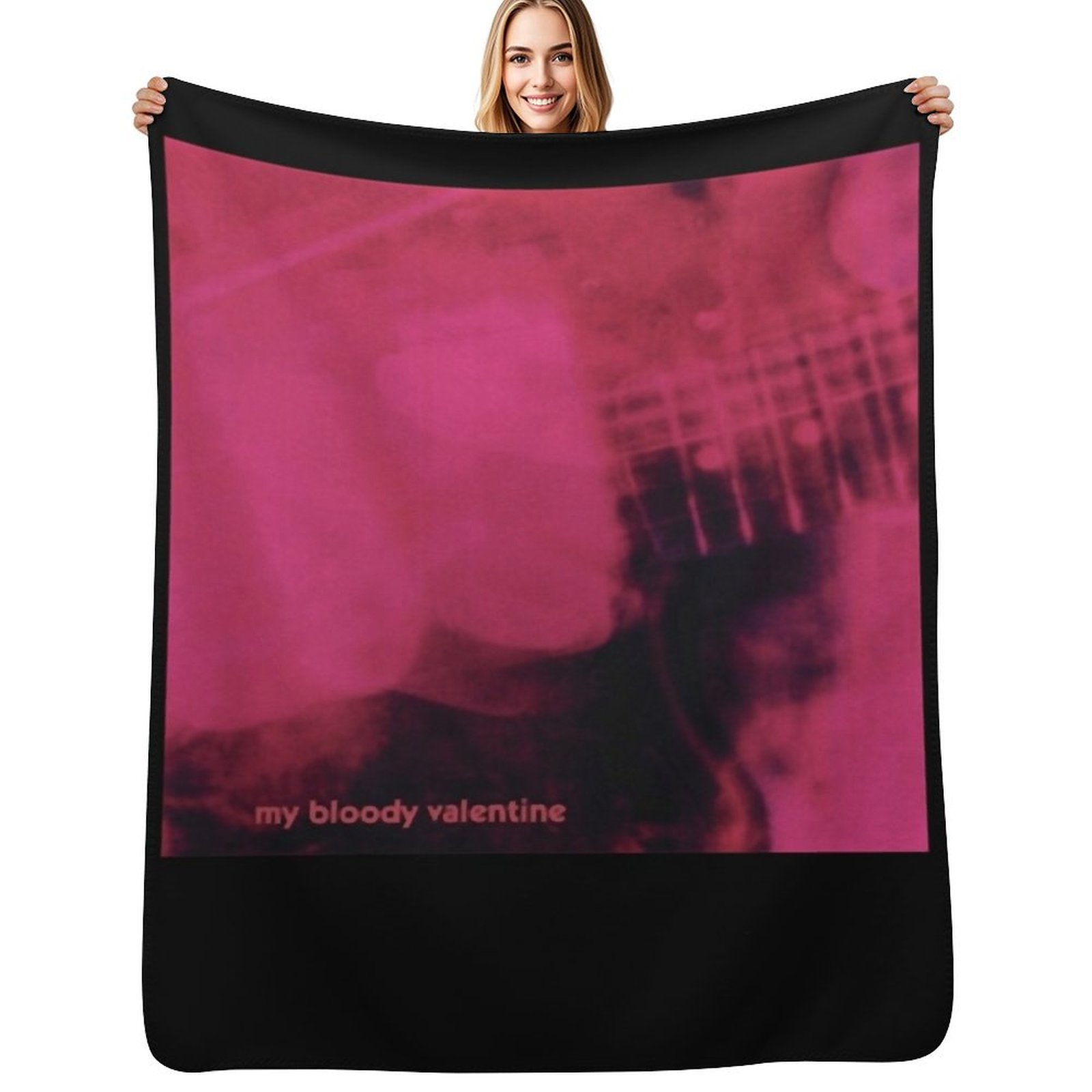 Home Decor Png - Loveless - My Bloody Valentine エッセンシャルTシャツ、ベビー用スローケット、移動式ベッド用チェック柄装飾品、ファーリーブランケット