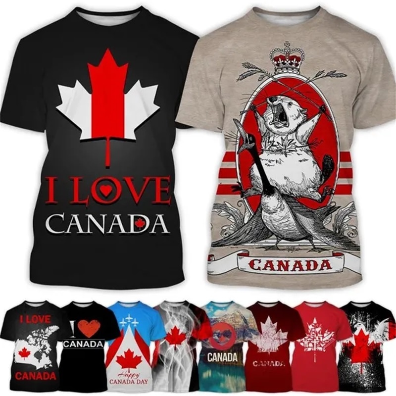 Home Decor Canada - 男性と女性のための半袖Tシャツ,カジュアル,ヒップホップスタイル