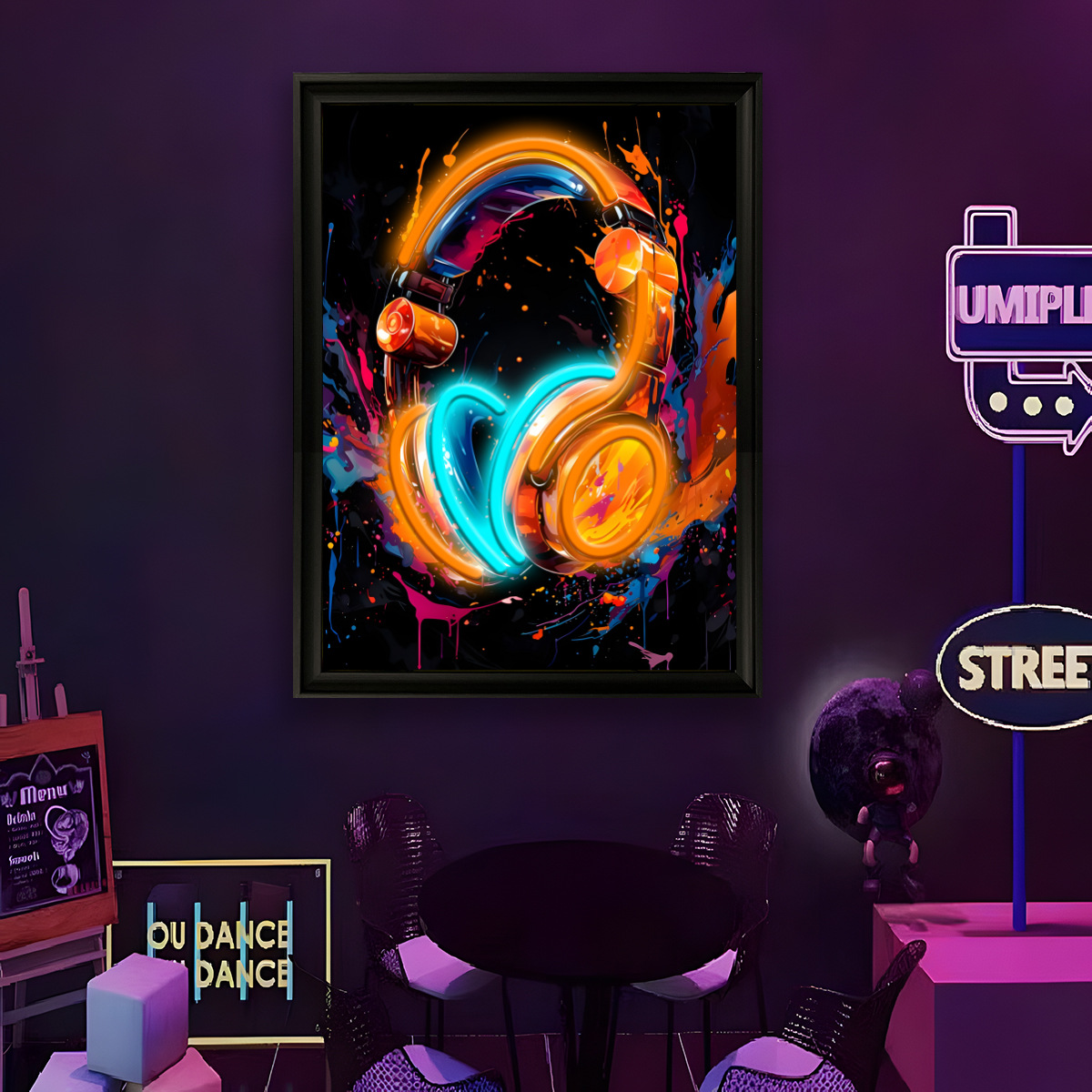 USB電源LEDネオンライト面白い壁画アートポスターホームミ - Home Decor Lighting のレビューと価格
