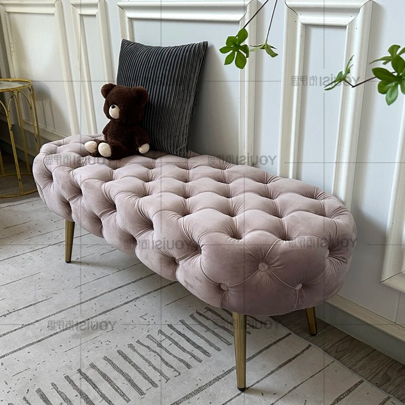 かわいいソフトフットスツールファッションクリエイティブアクセ - Home Decor Furniture のレビューと価格