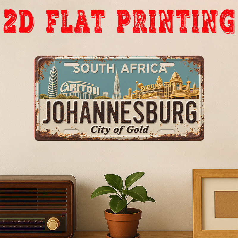 ヨハネスブルグ南アフリカゴールドシティのブリキ看板 - ヴィ - Home Decor Johannesburg のレビューと価格