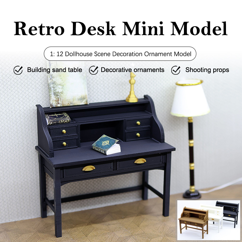 1/12 ドールハウス模擬ライティングデスクモデル人形ホーム - Home Decor Furniture のレビューと価格