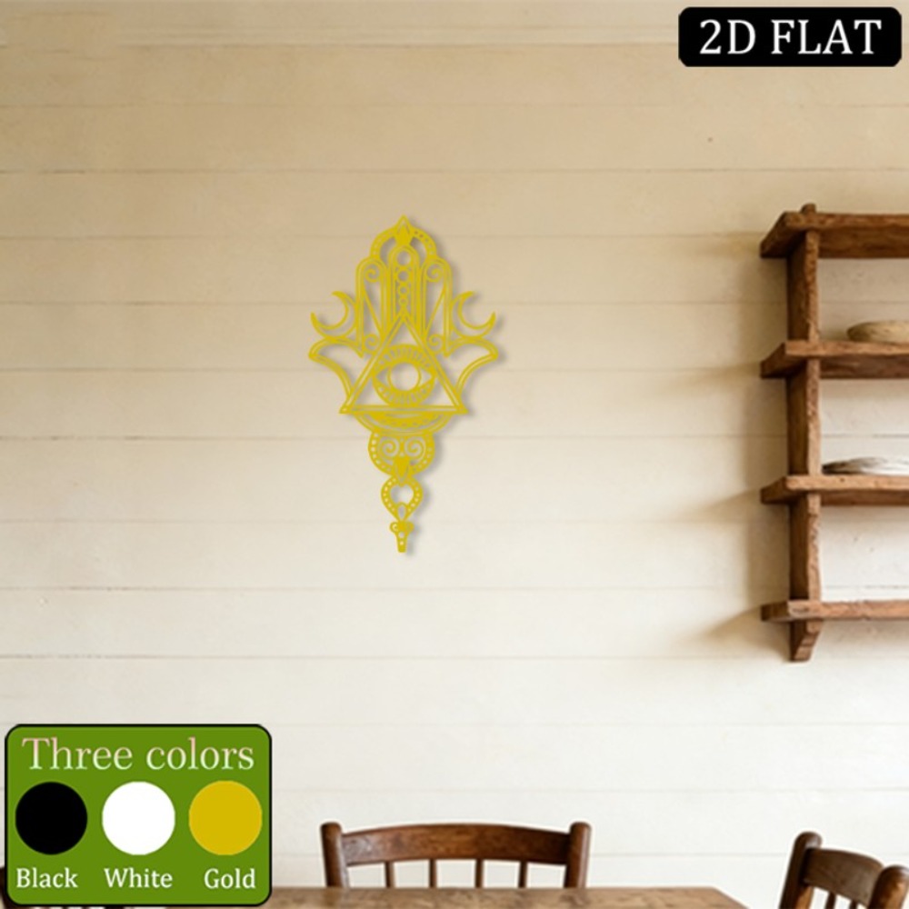 CIFBUY 鉄製ウォールアート ハムサ邪視メタル彫刻 壁掛 - Home Decoration のレビューと価格