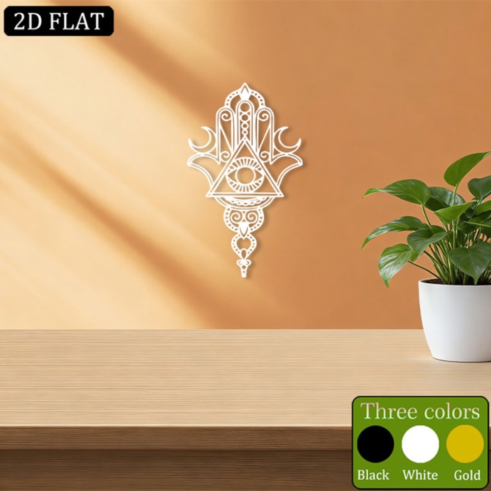 CIFBUY 鉄製ウォールアート ハムサ邪視メタル彫刻 壁掛 - Home Decoration のレビューと価格