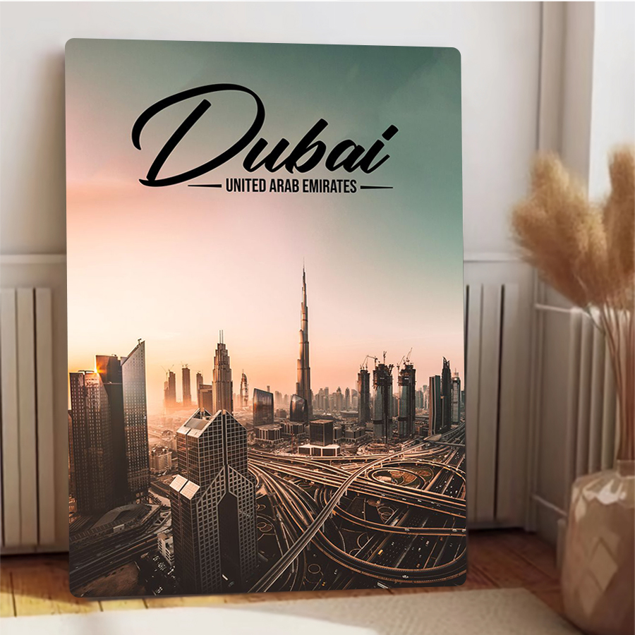 ドバイの都市景観メタルウォールアートUAEスカイライン装飾モ - Home Decor Uae のレビューと価格