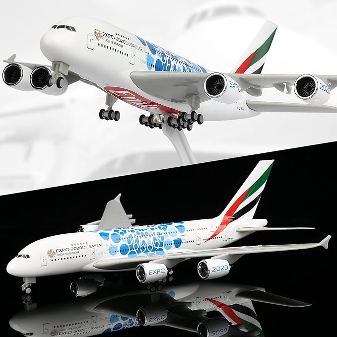 30cm UAE Expo A380 航空会社 ダイキャスト - Home Decor Uae のレビューと価格