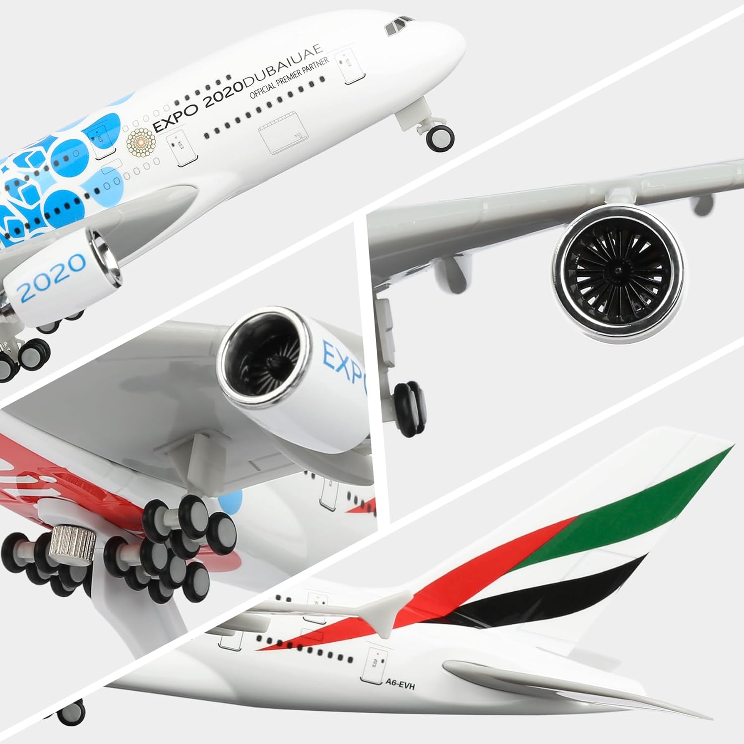 30cm UAE Expo A380 航空会社 ダイキャスト - Home Decor Uae のレビューと価格