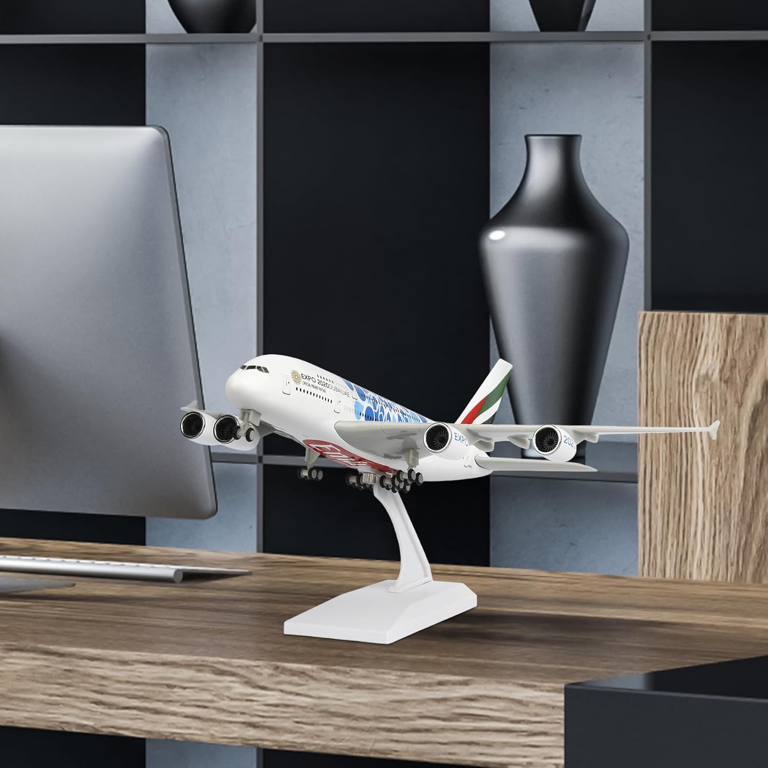 30cm UAE Expo A380 航空会社 ダイキャスト - Home Decor Uae のレビューと価格