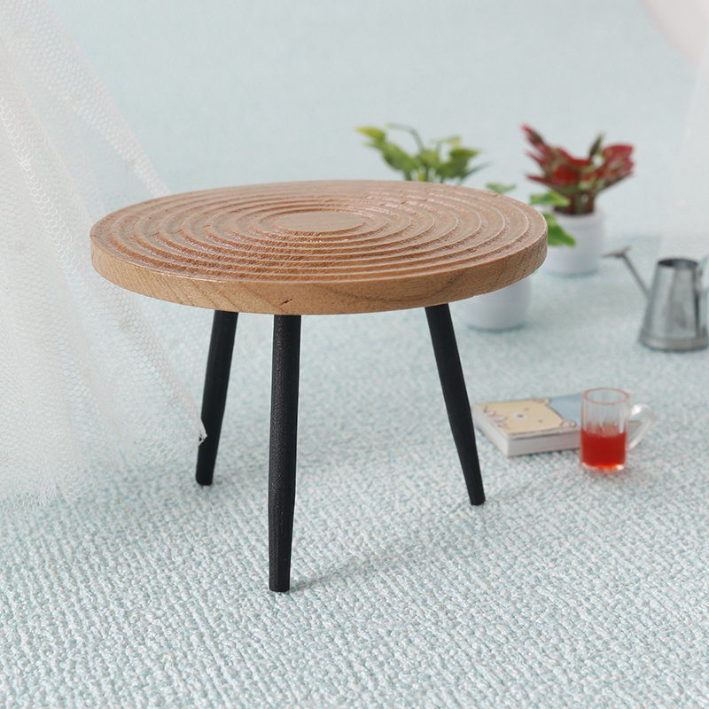 1:12 ドールハウスミニチュアラウンドテーブルティーテーブ - Home Decor Furniture のレビューと価格