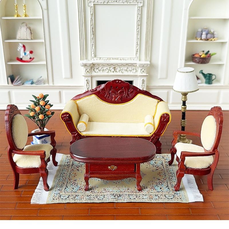 1:12 ドールハウスミニチュアラウンドテーブルティーテーブ - Home Decor Furniture のレビューと価格
