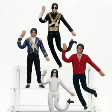 マイケル・ジャクソン可動関節ぬいぐるみアニメコスプレ小道具ア - Home Decor Statue のレビューと価格