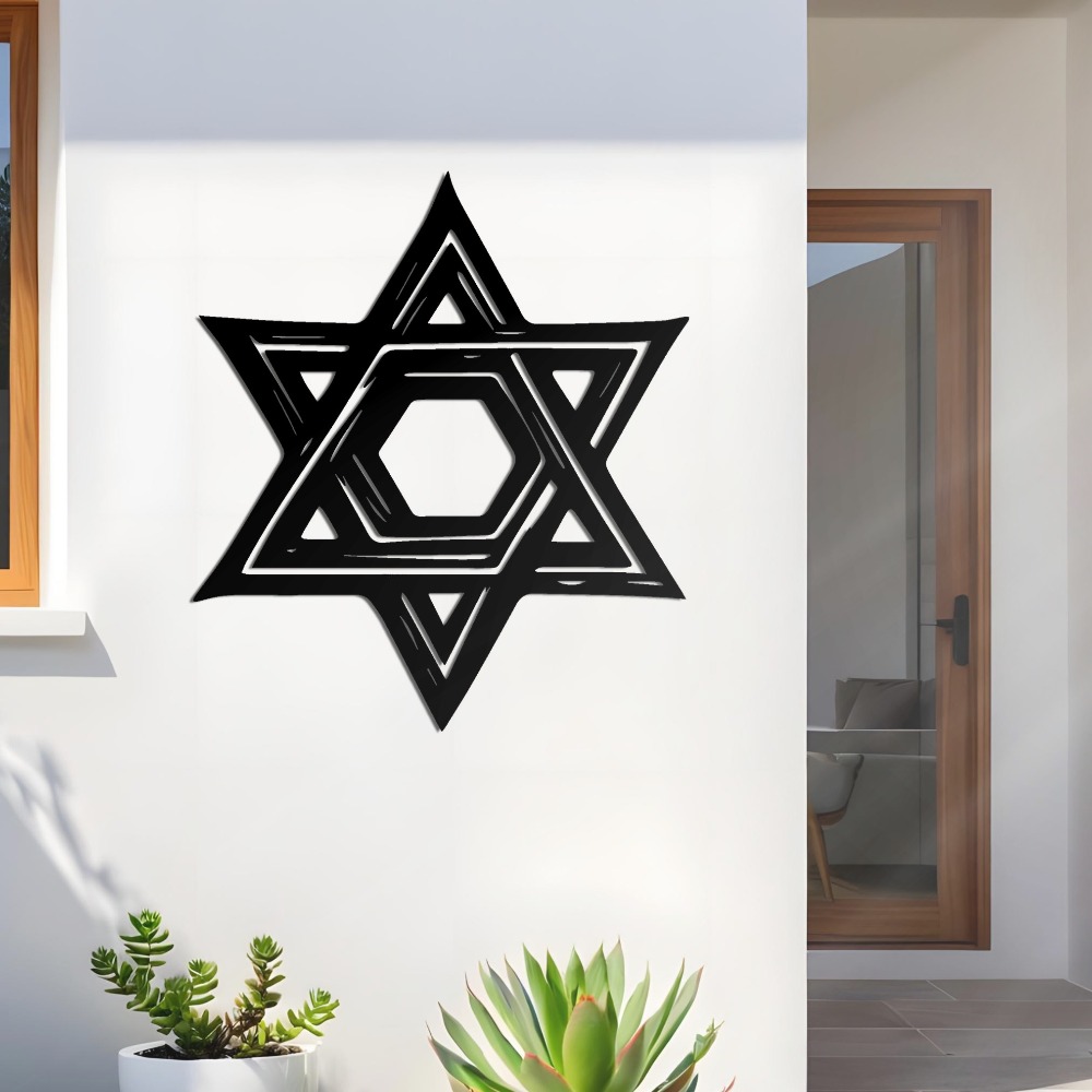 CIFBUY 鉄製ウォールアート ダビデの星 メタル彫刻 壁 - Home Decoration のレビューと価格