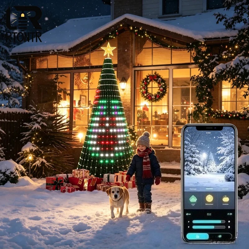クリスマススターツリーライトRGB LED、Bluetoot - Home Decor Lighting のレビューと価格