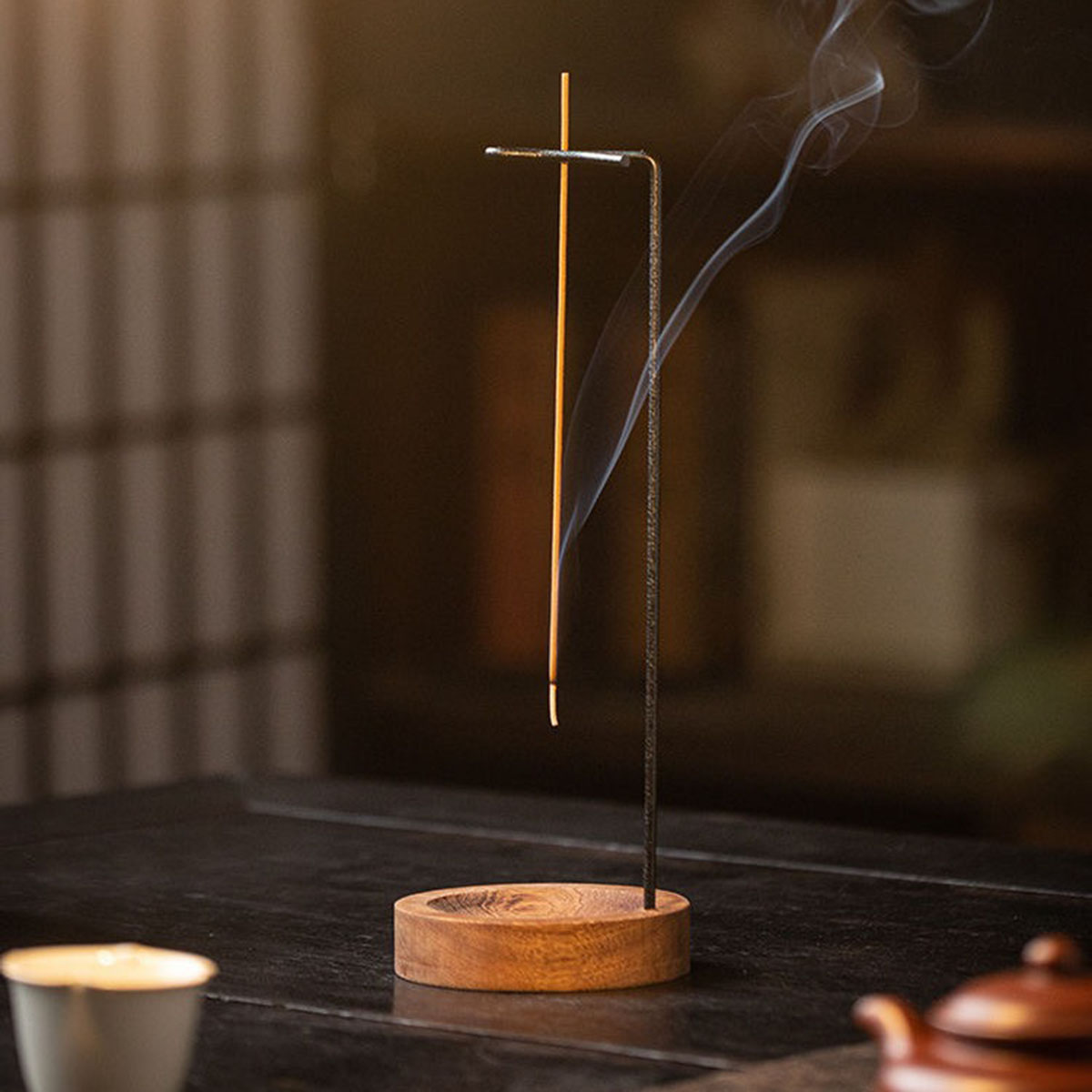 クリエイティブな逆さ香炉、線香立て、木製丸型香炉、寝室、家の - Home Decor Humacao のレビューと価格