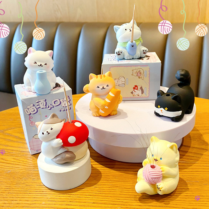 Miaoxu かわいい漫画猫の置物クリエイティブ樹脂デスクト - Home Decor Humacao のレビューと価格