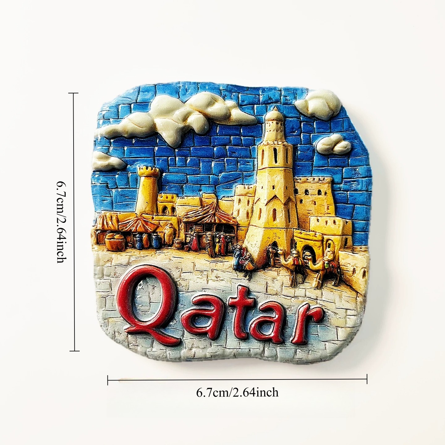 カタール3D冷蔵庫マグネット飾りUV印刷工芸品樹脂製冷蔵庫マ - Home Decor Qatar のレビューと価格