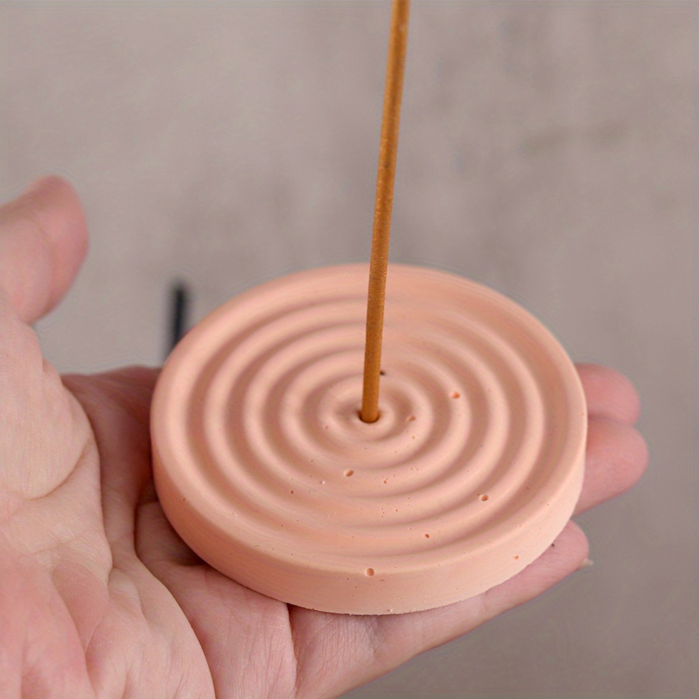1つのシリコン製お香立て型、DIY円形模様のお香立て、セメン - Home Decor Humacao のレビューと価格