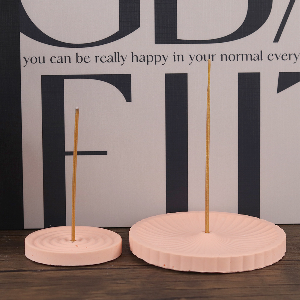 1つのシリコン製お香立て型、DIY円形模様のお香立て、セメン - Home Decor Humacao のレビューと価格