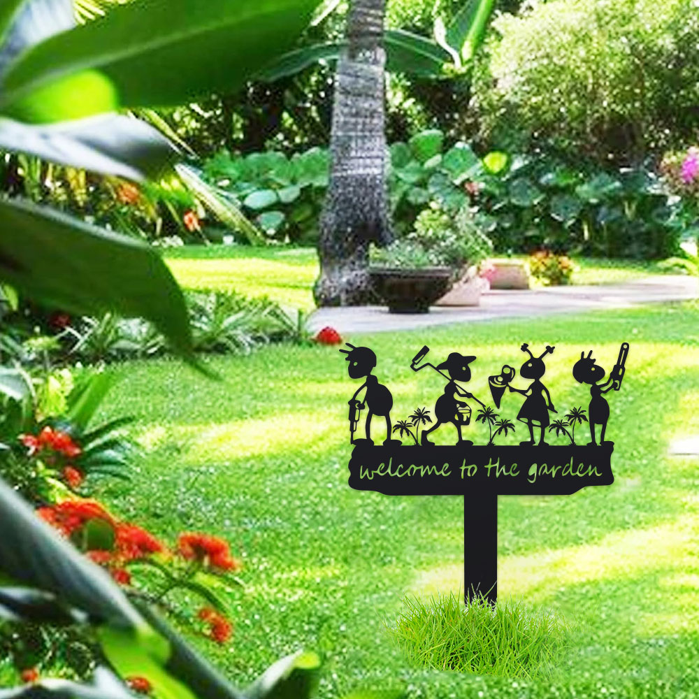 1個入りメタル製素朴な金属製アリのシルエットガーデンステーク - Home Decor Humacao のレビューと価格