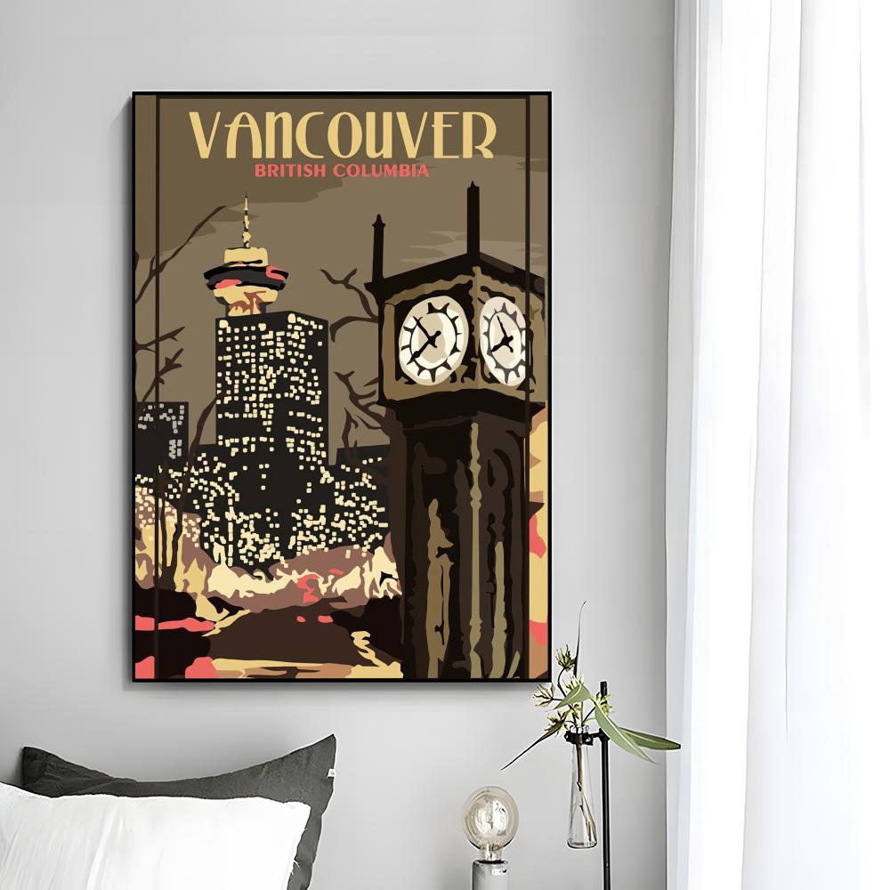 風光明媚な平和な都市バンクーバーポスター HD アート粘着壁 - Home Decor Vancouver のレビューと価格