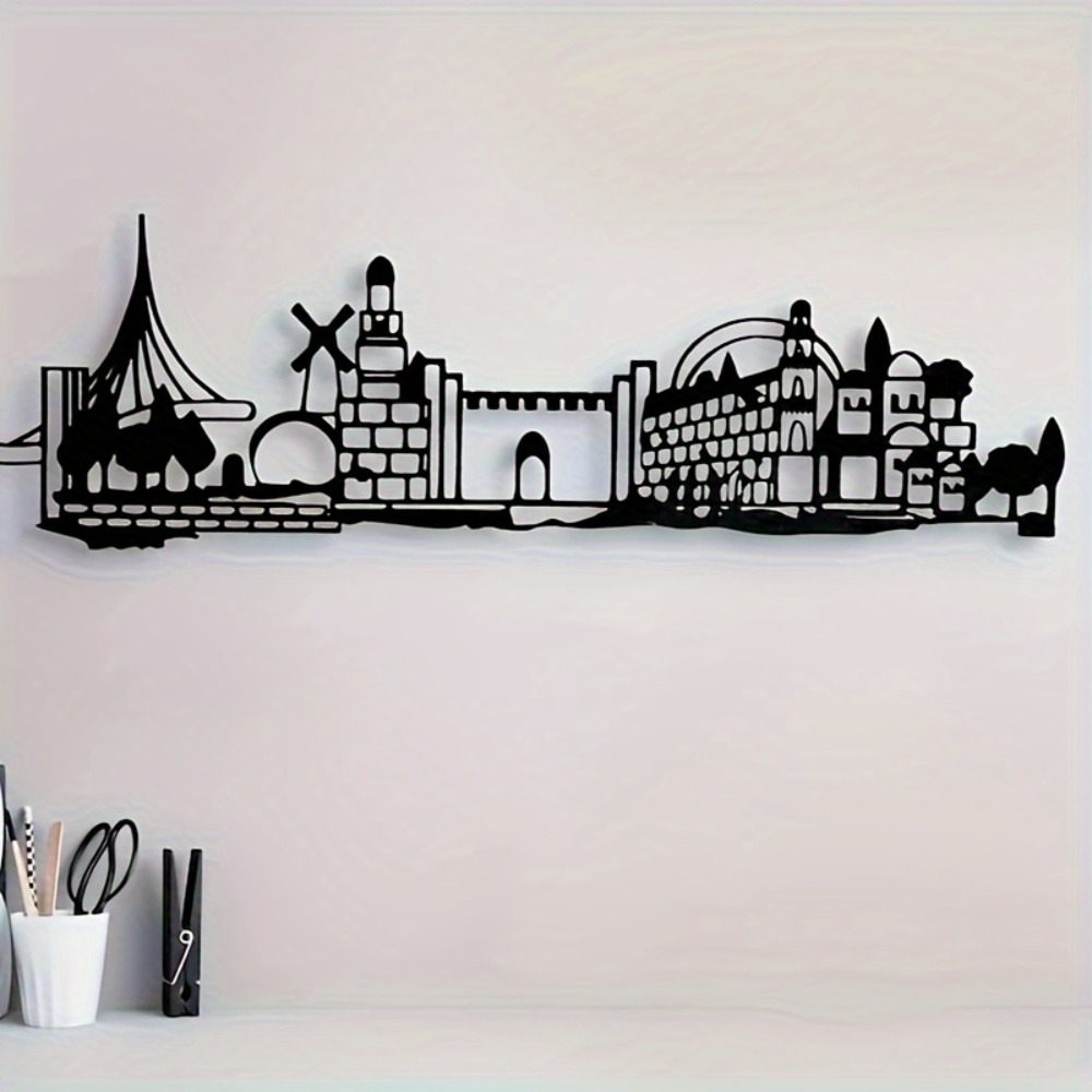 CIFBUY メタルウォールアート エルサレムスカイライン装 - Home Decoration のレビューと価格