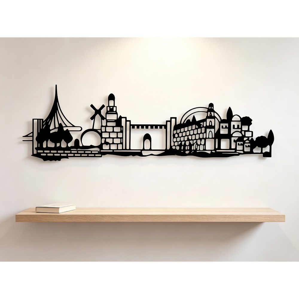 CIFBUY メタルウォールアート エルサレムスカイライン装 - Home Decoration のレビューと価格