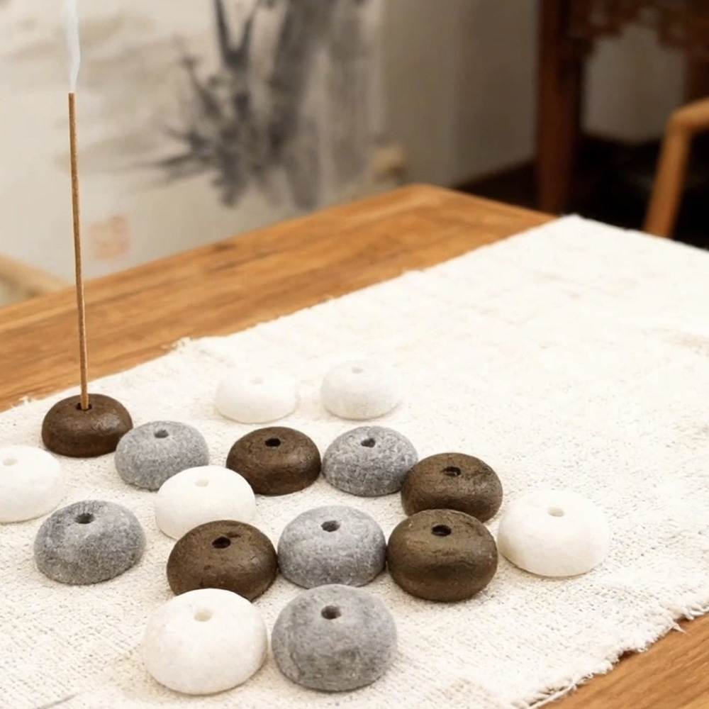 2個入り天然石香炉ホルダー、コイル型香炉、ロッククォーツ石ベ - Home Decor Humacao のレビューと価格