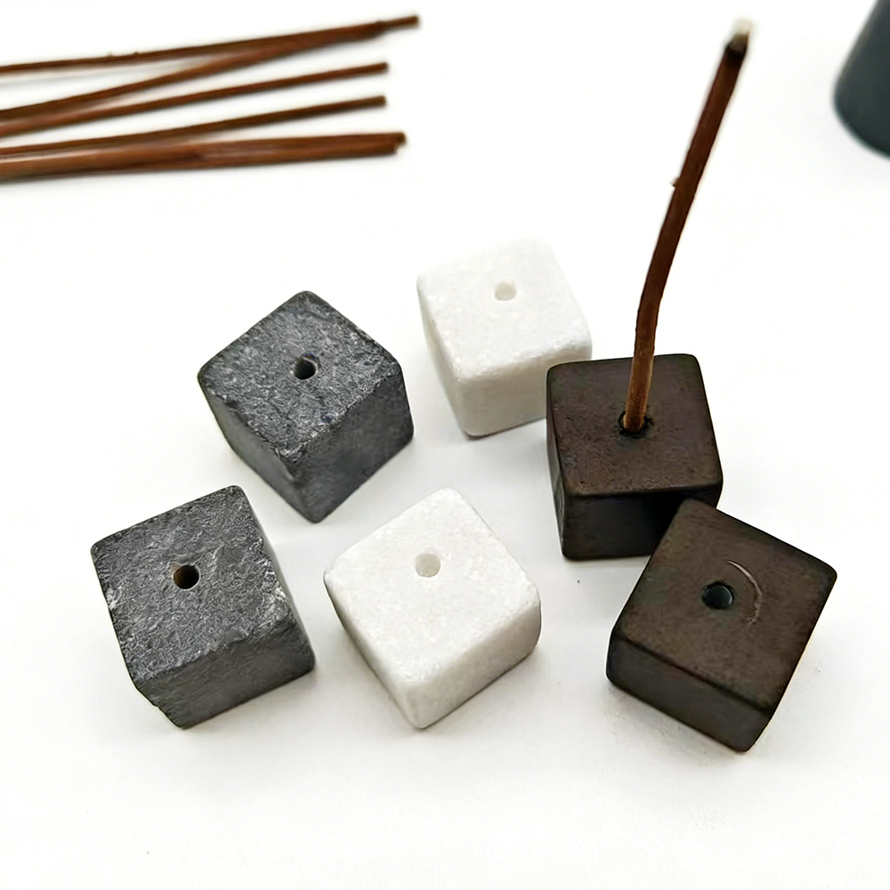 2個入り天然石香炉ホルダー、コイル型香炉、ロッククォーツ石ベ - Home Decor Humacao のレビューと価格