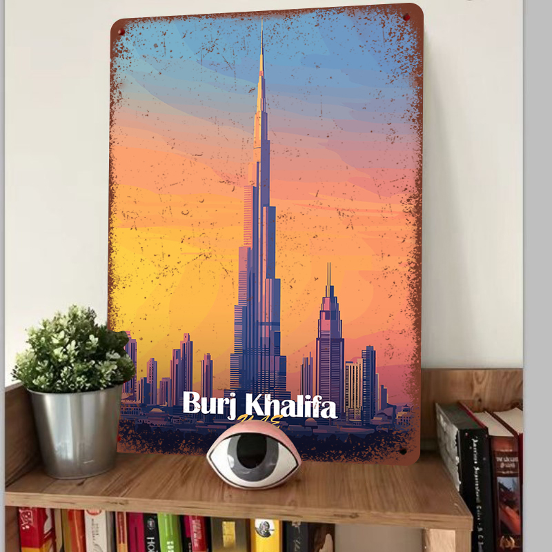 ブルジュ・ハリファ ドバイ UAE スカイライン メタルウォ - Home Decor Uae のレビューと価格