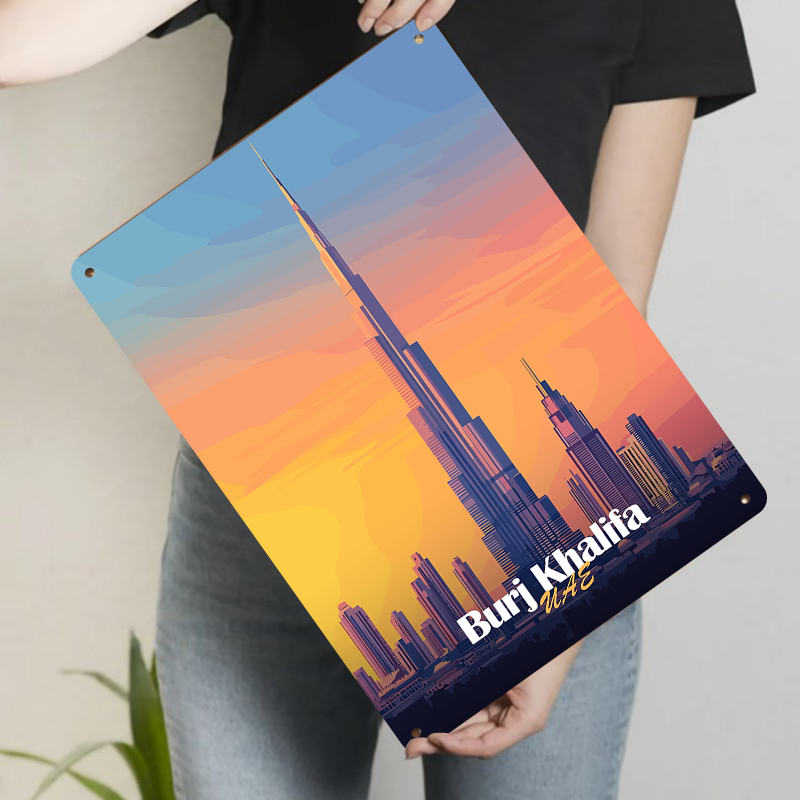 ブルジュ・ハリファ ドバイ UAE スカイライン メタルウォ - Home Decor Uae のレビューと価格