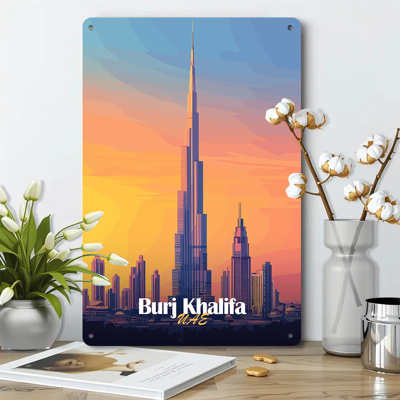 ブルジュ・ハリファ ドバイ UAE スカイライン メタルウォ - Home Decor Uae のレビューと価格