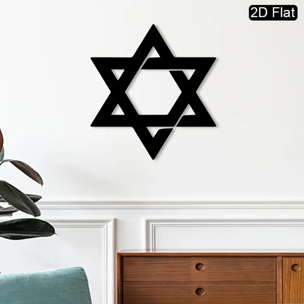 CIFBUY 鉄製ウォールアート ダビデの星 メタル彫刻 壁 - Home Decoration のレビューと価格
