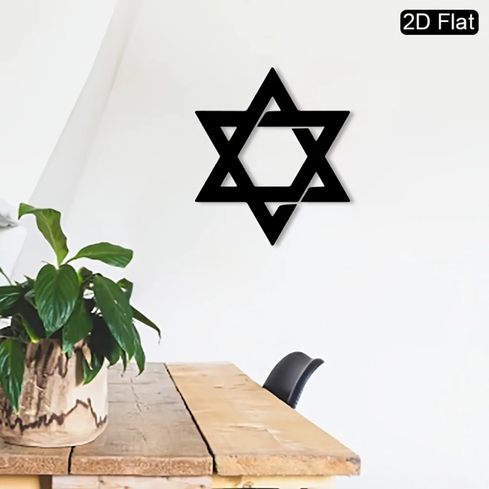 CIFBUY 鉄製ウォールアート ダビデの星 メタル彫刻 壁 - Home Decoration のレビューと価格