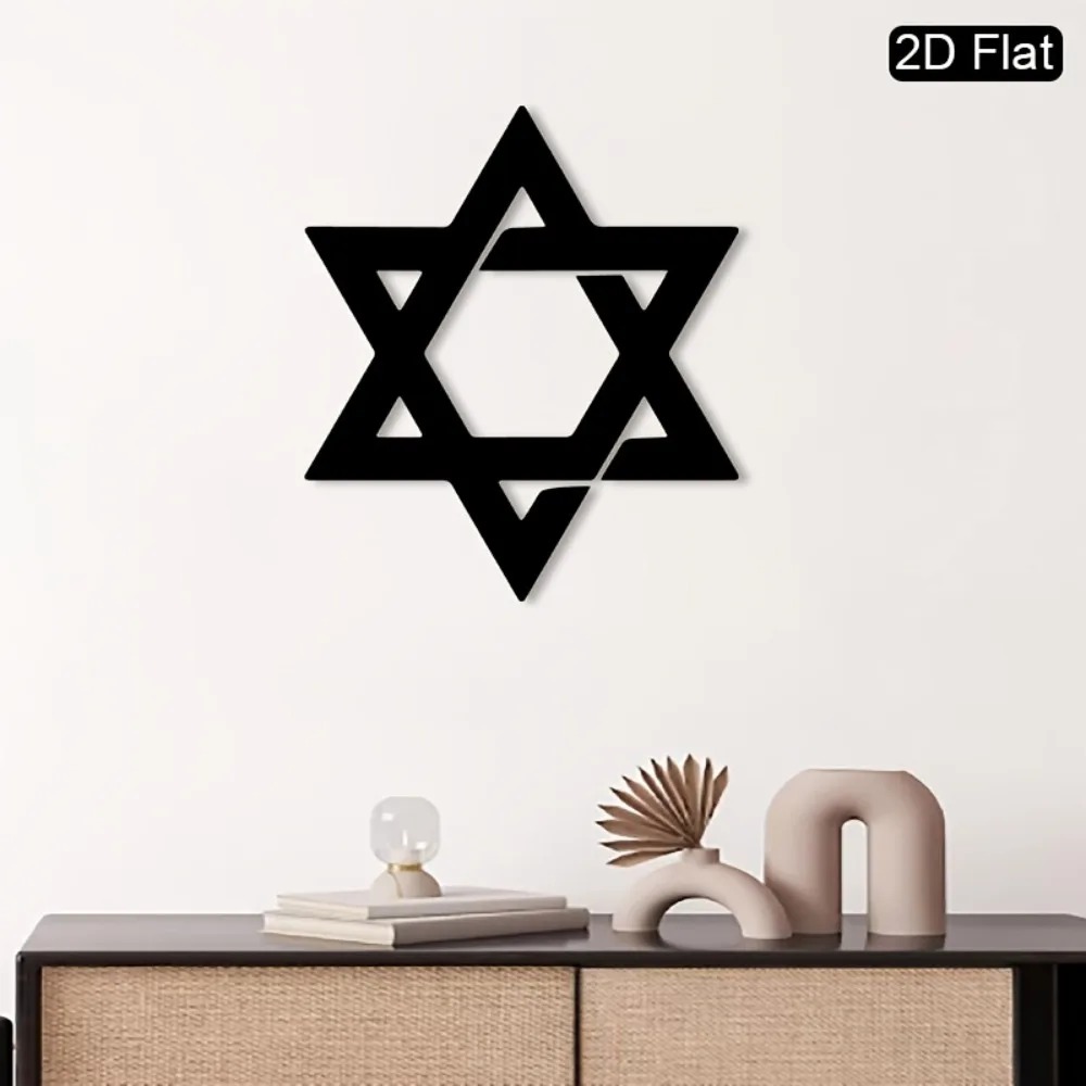 CIFBUY 鉄製ウォールアート ダビデの星 メタル彫刻 壁 - Home Decoration のレビューと価格