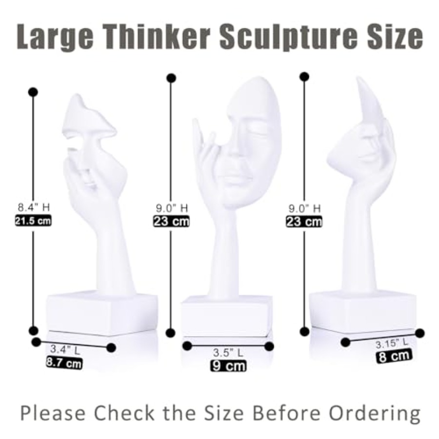 思想家像大型セット - アート抽象装飾置物 リビングルーム、 - Home Decor Statue のレビューと価格