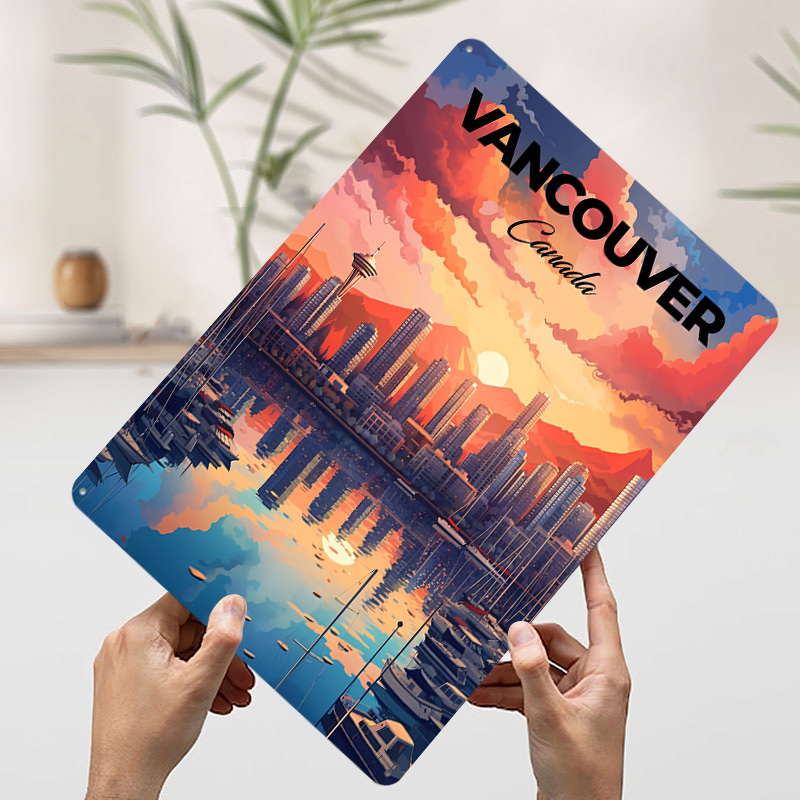 バンクーバー旅行プリント印刷ポスターカスタマイズされたレトロ - Home Decor Vancouver のレビューと価格