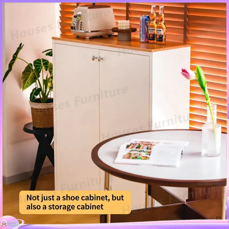 モダンな靴収納キャビネット、調節可能な棚付き、多機能玄関ホー - Home Decor Furniture のレビューと価格