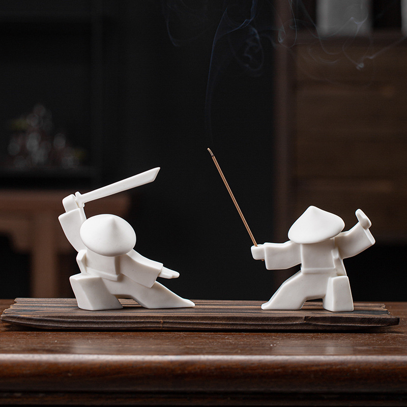 Swordsman-家の装飾用のセラミックサムライの彫像,高 - Home Decor Humacao のレビューと価格