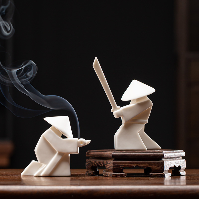 Swordsman-家の装飾用のセラミックサムライの彫像,高 - Home Decor Humacao のレビューと価格