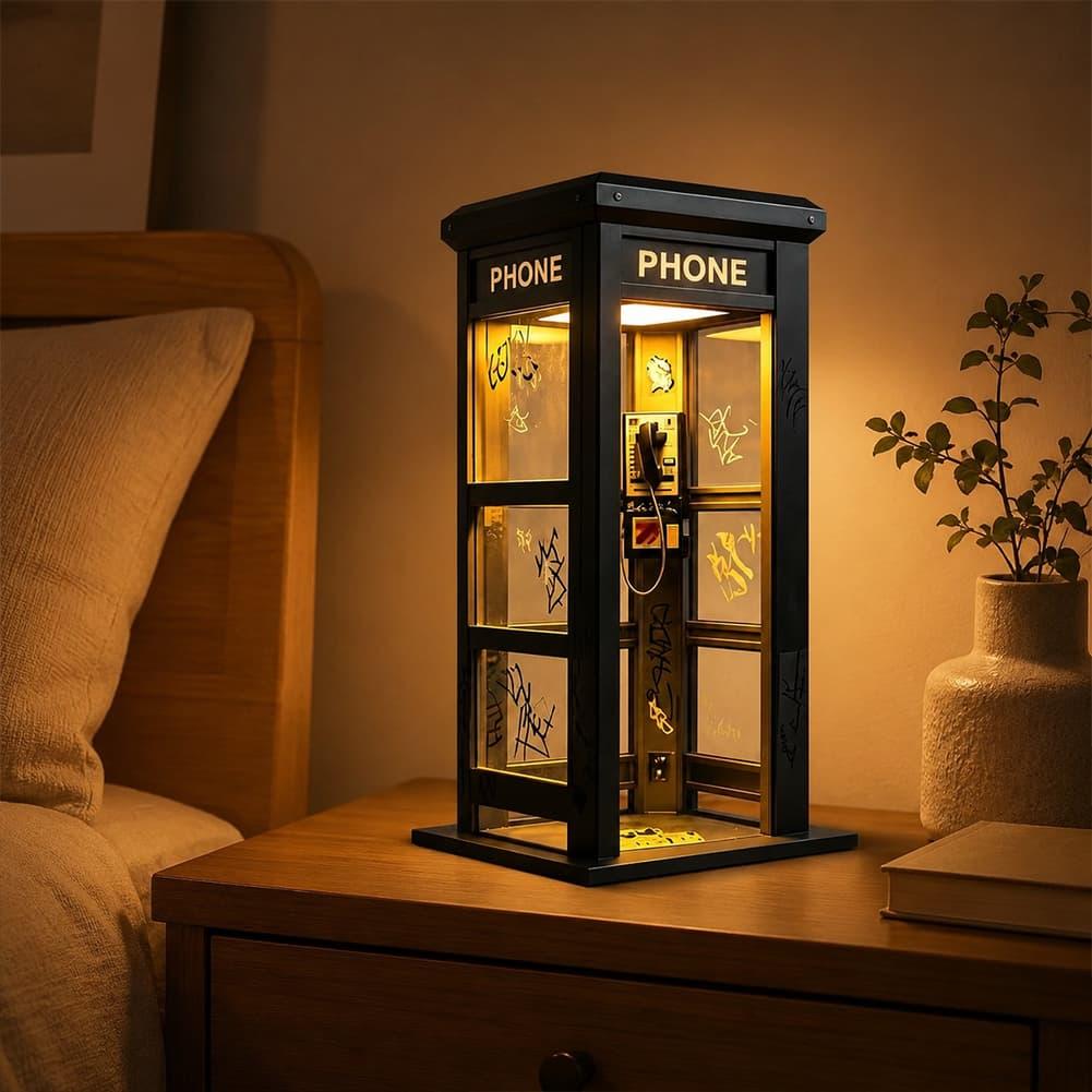 ヴィンテージロンドン電話ボックステーブルランプ レトロ電話ボ - Home Decor Lighting のレビューと価格