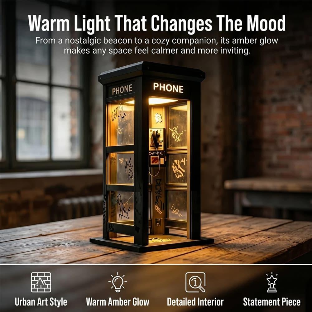 ヴィンテージロンドン電話ボックステーブルランプ レトロ電話ボ - Home Decor Lighting のレビューと価格