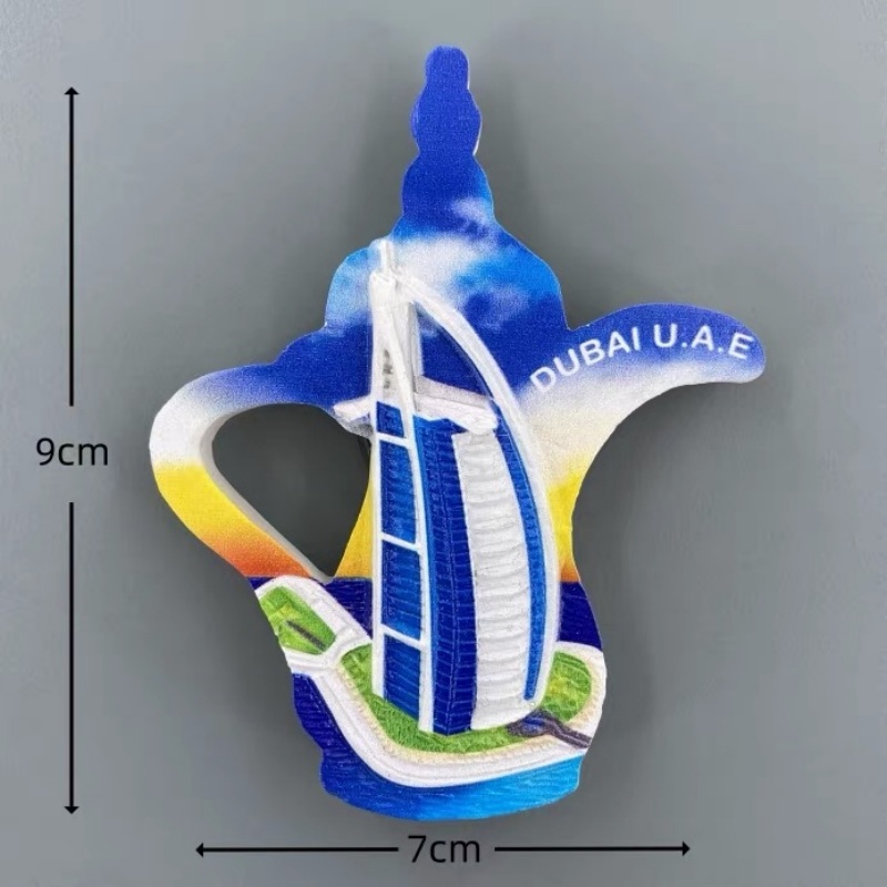 UAEドバイ3D手描き樹脂製冷蔵庫マグネット観光土産冷蔵庫ス - Home Decor Uae のレビューと価格