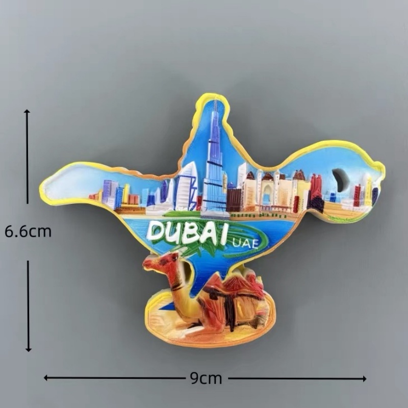 UAEドバイ3D手描き樹脂製冷蔵庫マグネット観光土産冷蔵庫ス - Home Decor Uae のレビューと価格