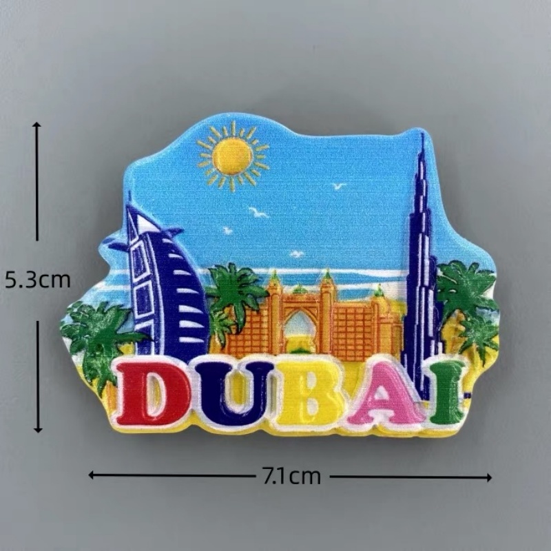 UAEドバイ3D手描き樹脂製冷蔵庫マグネット観光土産冷蔵庫ス - Home Decor Uae のレビューと価格