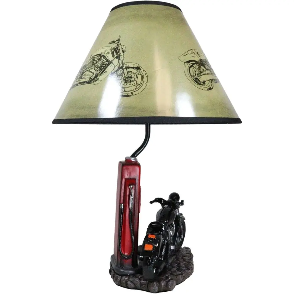 ヴィンテージレトロブラックオートバイガスポンプデスクランプ（ - Home Decor Lighting のレビューと価格