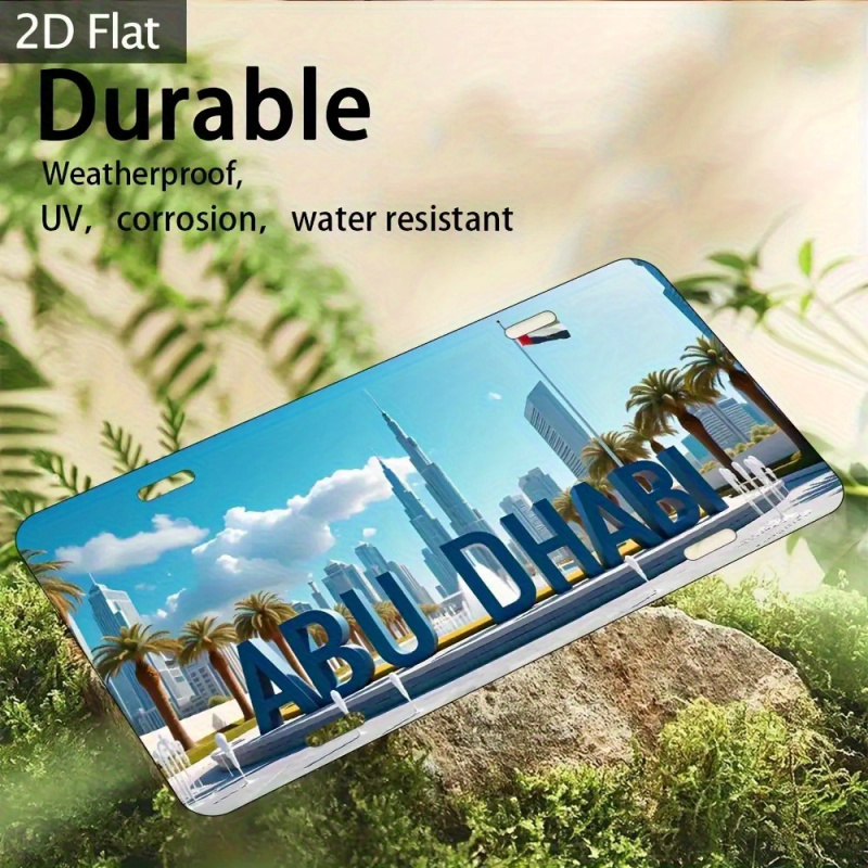アルミ製ヴィンテージアブダビナンバープレート（ブルジュ・ハリ - Home Decor Uae のレビューと価格